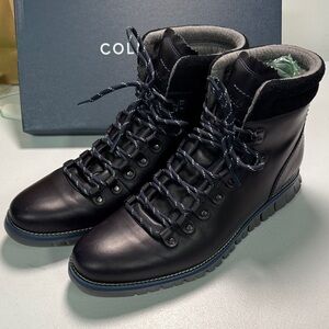 Cole Haan Black Leather Men's Boots